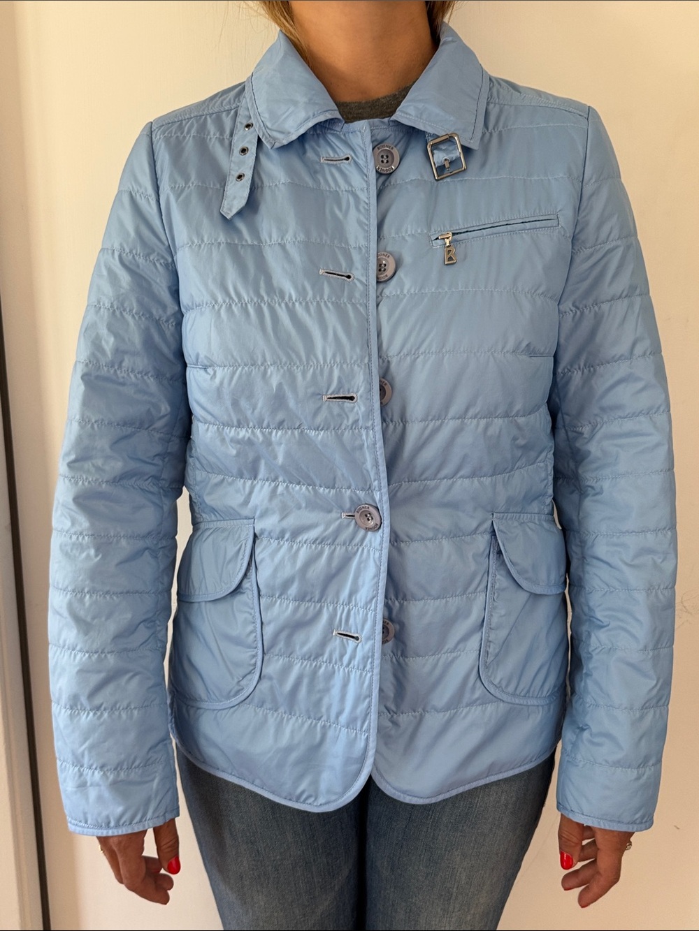 Bogner Light Blue Quilted Puffer Jacket